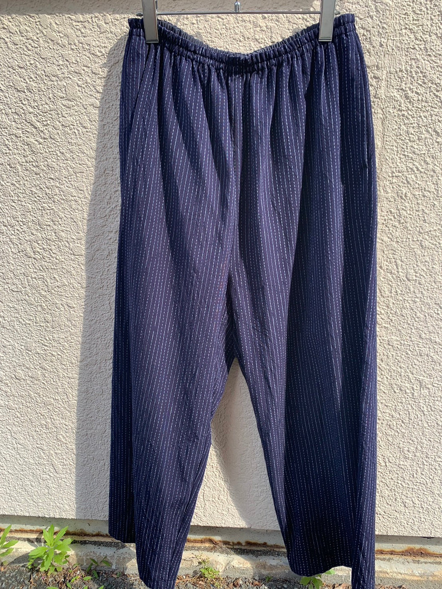 Porter Classic KASURI STRIPE ORIGINAL PEACE PANTS ポータークラシック 絣ストライプオリジナ –  ANTE-ROOM