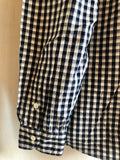 Porter Classic ROLL UP GINGHAM CHECK SHIRT -NAVY- ポータークラシック ロールアップシャツ ギンガムチェック ネイビー