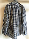 Porter Classic ROLL UP GINGHAM CHECK SHIRT -NAVY- ポータークラシック ロールアップシャツ ギンガムチェック ネイビー