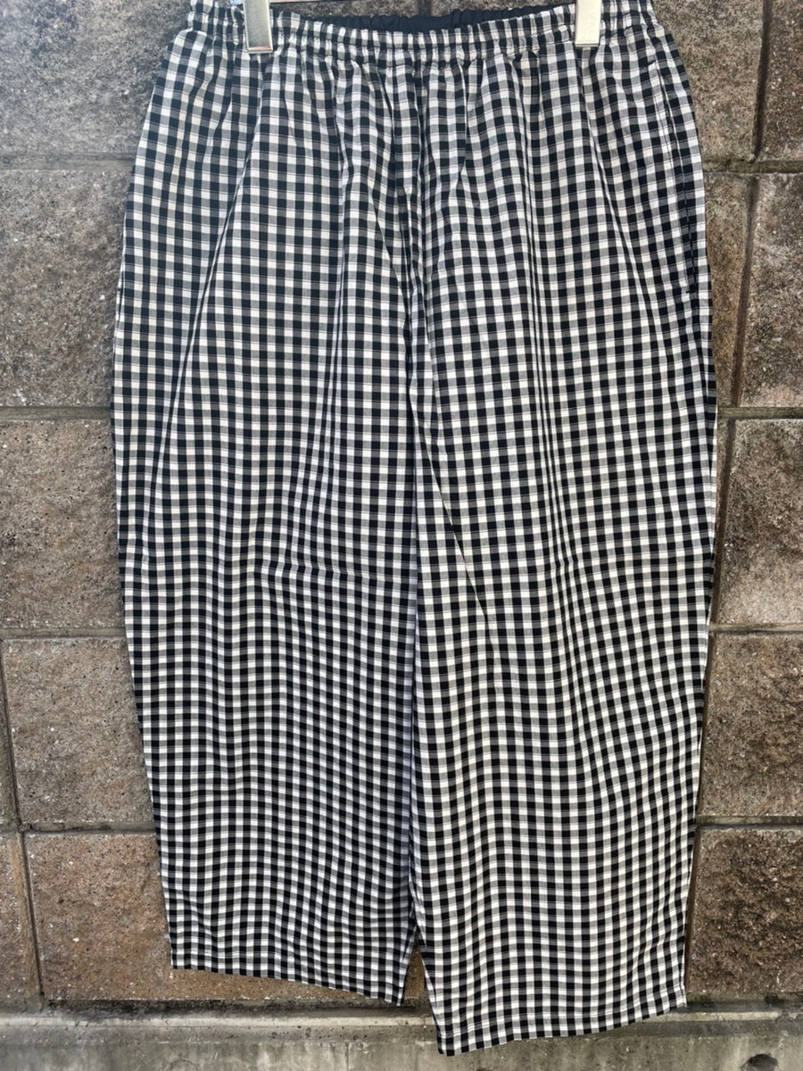 Porter Classic ギンガムチェックイージーパンツ　Mサイズ裾幅22