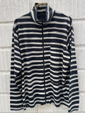 Porter Classic ARTIST BORDER ZIP UP TURTLENECK  ポータークラシック アーティストボーダージップアップタートルネック