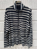 Porter Classic ARTIST BORDER ZIP UP TURTLENECK  ポータークラシック アーティストボーダージップアップタートルネック